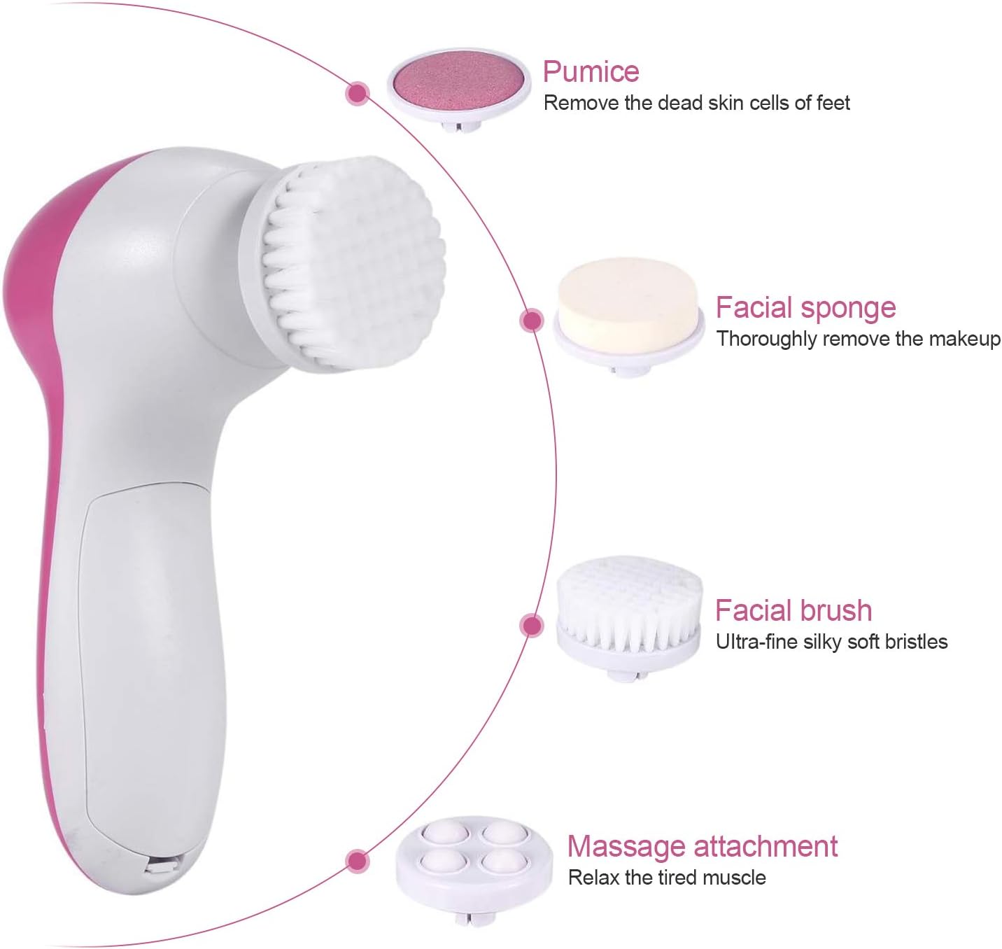 5 in 1 Facial Cleansing Brush
