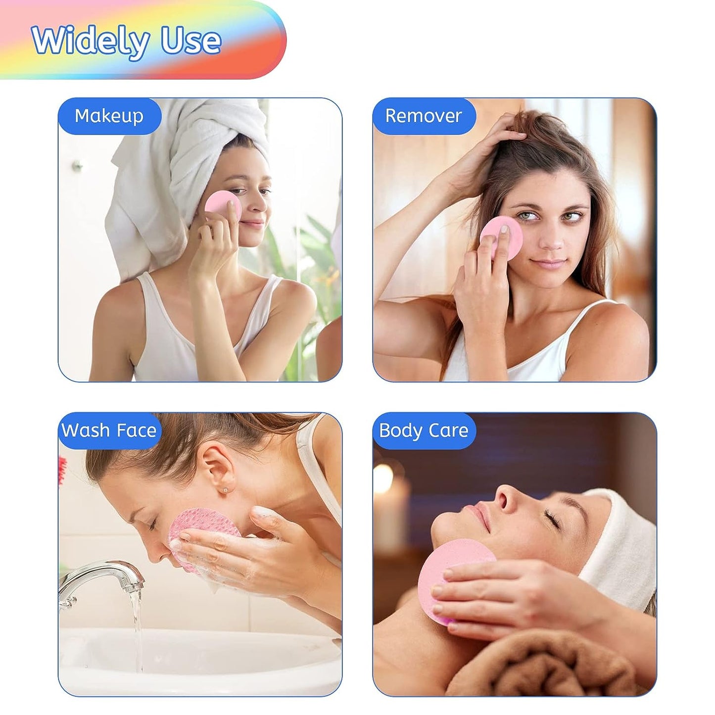 Compressed Facial Sponge (12 pcs)