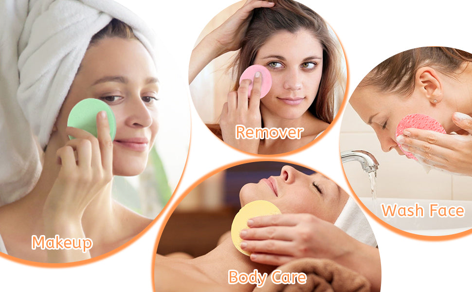 Compressed Facial Sponge (12 pcs)